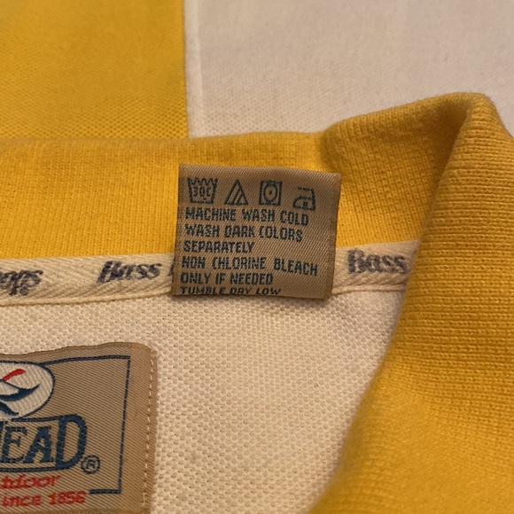 RedHead vintage men’s polo sz 2XL striped yellow black & white. VGUC - Picture 5 of 5